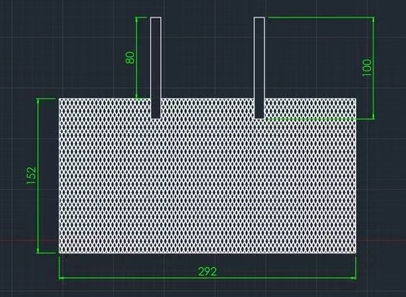 Platinum baskets anode platinum coated titanium mesh