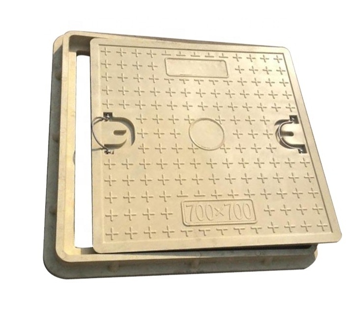 Construction Application waterproof SMC BMC d400 composite locking manhole cover