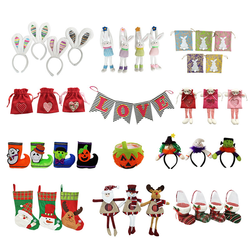 customized witch candy gift stocking ornament xmas epiphany holiday christmas decoration