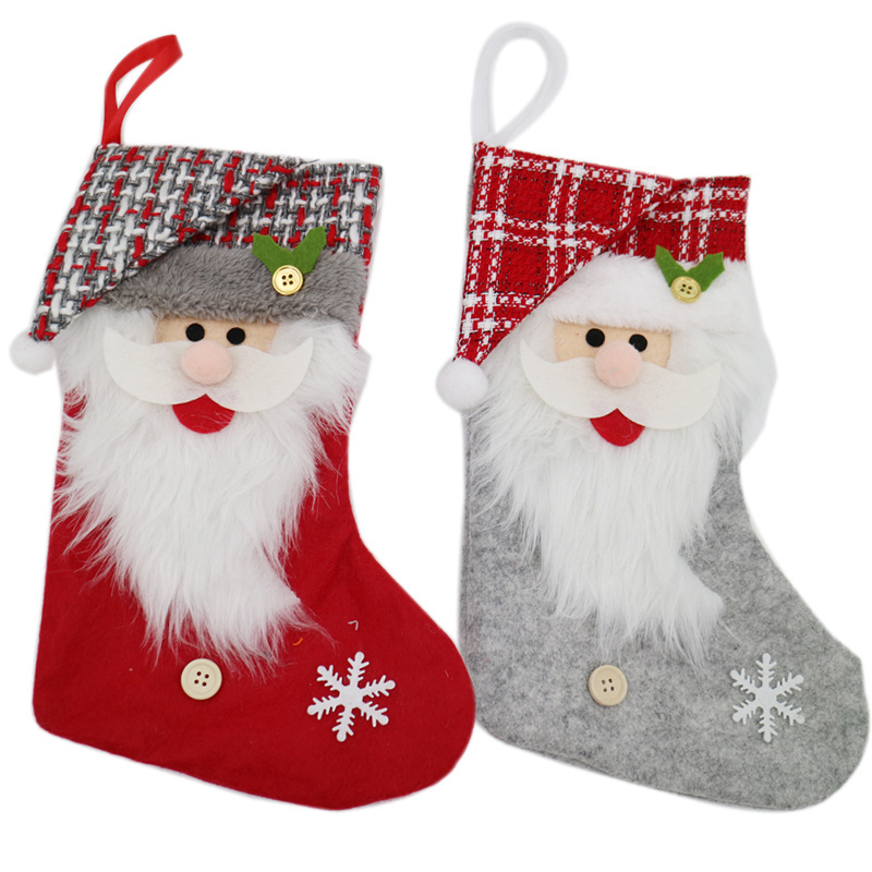 handmade navidad merry christmas decorations supplier christmas ornaments xmas gnome plush no face stocking