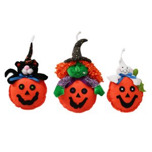 Fabric Halloween Hanging Ornament Black Cat Witch Ghost Pumpkin Halloween Decorations