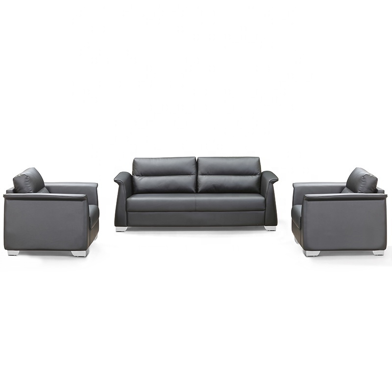 Modern Office Sofas Set Room Furniture Executive Office 3 Seater Leather Sofa