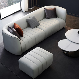 Modern home furniture loveseats living room air leather fabric sofa