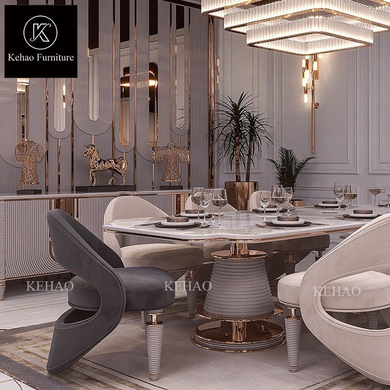 Ins Modern Gold Stainless Steel Upholster Luxury Dining Chair Velvet Restaurant Chair Wedding Chair For Home Cafe Hotel Wedding