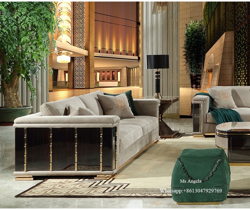 buy villa leather sofa online living room divani sofa set high end luxury interior design ground floor cream nubuck leather sofa