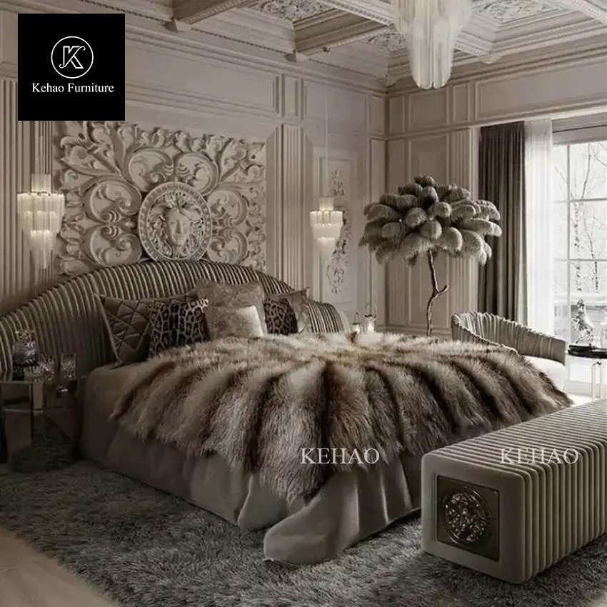 Brand designer modern italian bed sets luxury bedroom furniture set luxury beds luxury king queen size bed frame