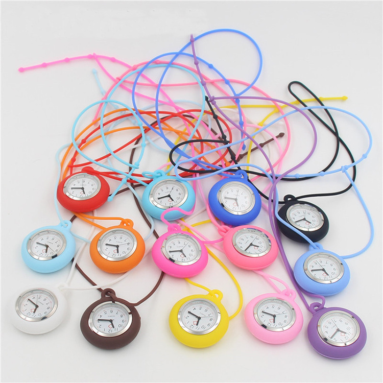 >>>fashion doctors long silicone strap wrap jelly medical nurse fob silicone pocket watch