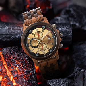 Men Top Watch Wooden Wristwatch Sandalwood Luxury Fashion Business Watch Personalized Engraved Custom Wood Clock