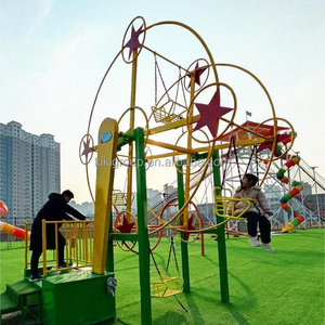 Amusement park rides equipment outdoor carnival park unpower rides game mini unpowered kiddie ferris wheel