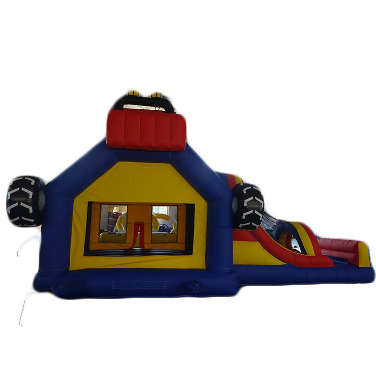 New design race car theme inflatable bouncer and slide for sale