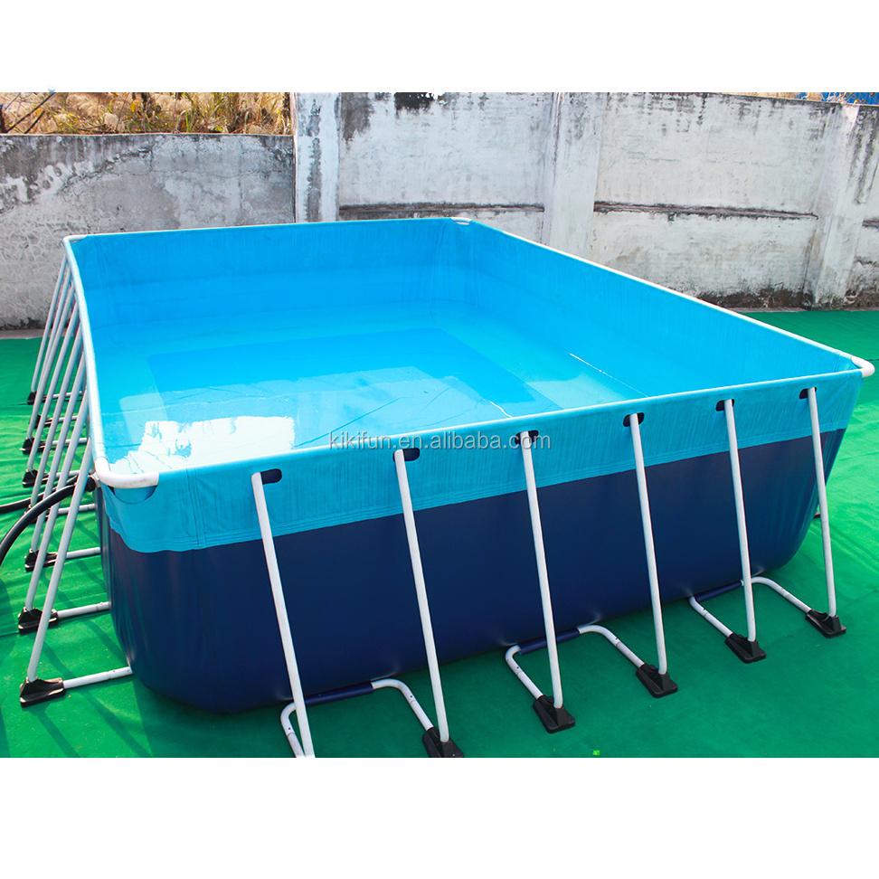 20*20*1M Stainless steel frame pool pvc swimming pool mobile metal frame swimming pool manufacturer