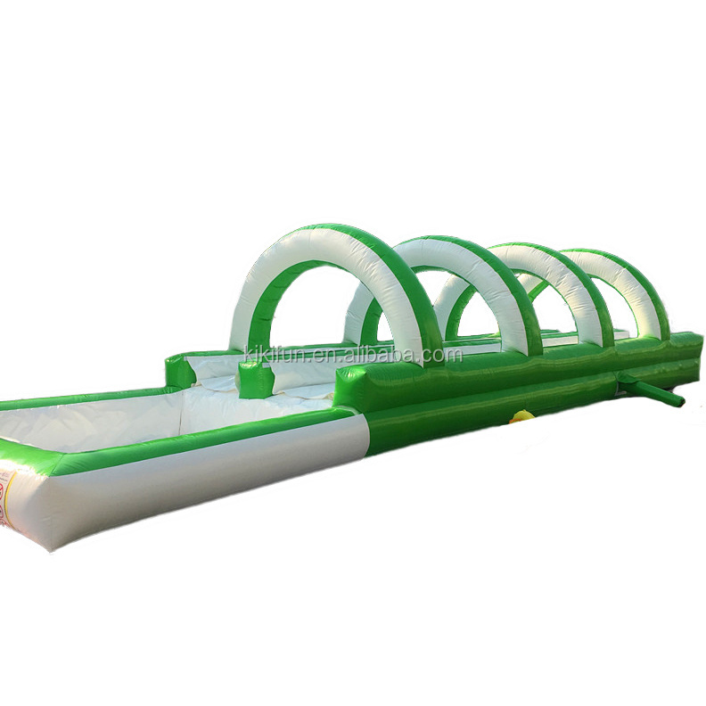 Small Commercial Grade Pool Nip Slip On A Water Slide For Sale / Custom Inflatable Double Lane Slip And Slide For Kids And Adult