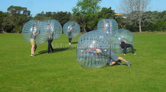 Customized TPU Inflatable Human Bubble Ball Body Zorb Bumper Ball