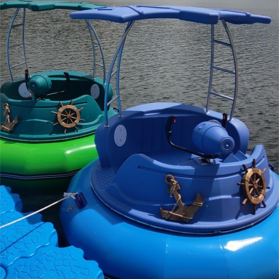 Super hot motorized double adults water or pool inflatable kids electric bumper boat for sale