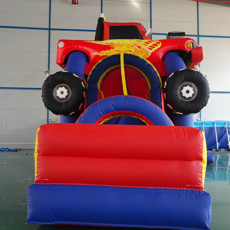 New design race car theme inflatable bouncer and slide for sale