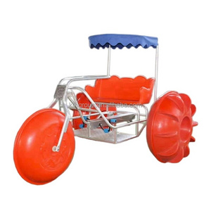 Hot sale original manufacturer with 3 big wheels aqua cycle water park tricycle for sale