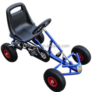 Wholesale customized four wheel heavy duty pedal go cart for 3-12 ages kids