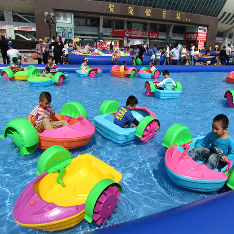 Wholesale Low Price Swimming Pool Kids Mini Paddle Wheel Boat Water Park for Sale