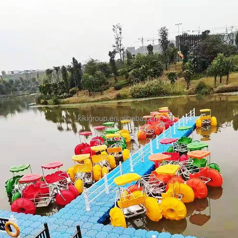 Factory price good quality outdoor sports with 3 big wheels pvc pontoons inflatable pedal water bikes water bicycle