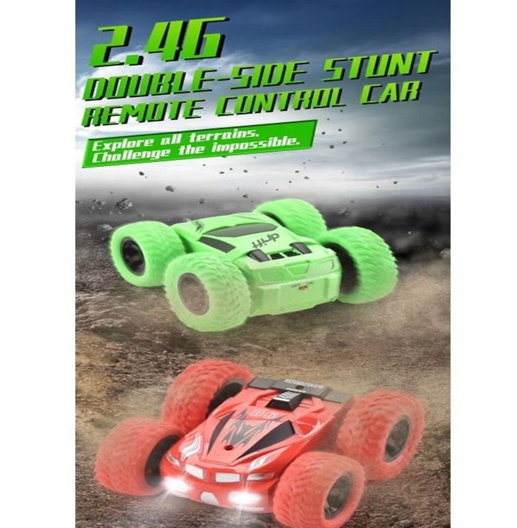 HOT SALE 2.4G Four wheel jumping stunt crazy car, new remote control stunt car, hot selling rc four wheel stunt car