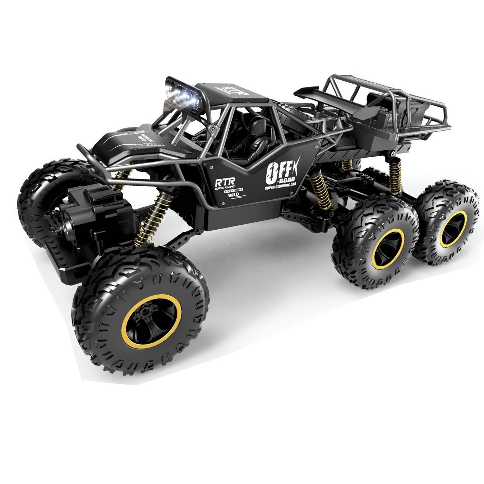 1:12 Hot Sale Die Cast Remote Control Off-Road Rock Climber Truck,Metal 6 Wheels Rc Monster Truck with Light,Best Large Rc CAR