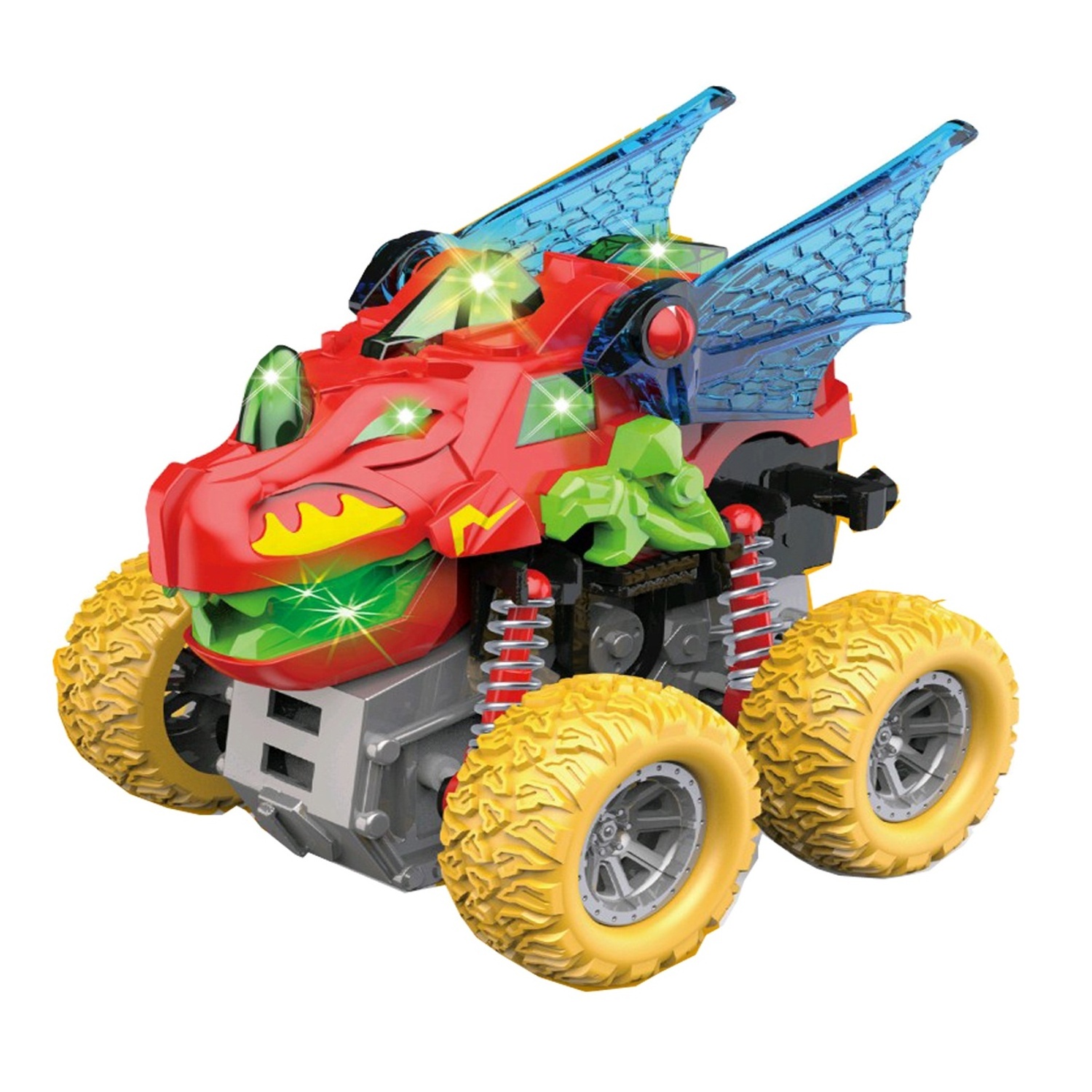 2024 NEW Dual Friction Powered Cartoon Car Toy,Mini Toy Car for Toddlers 1-3 with Lights and Sound,Dinosaur Friction Mini Car