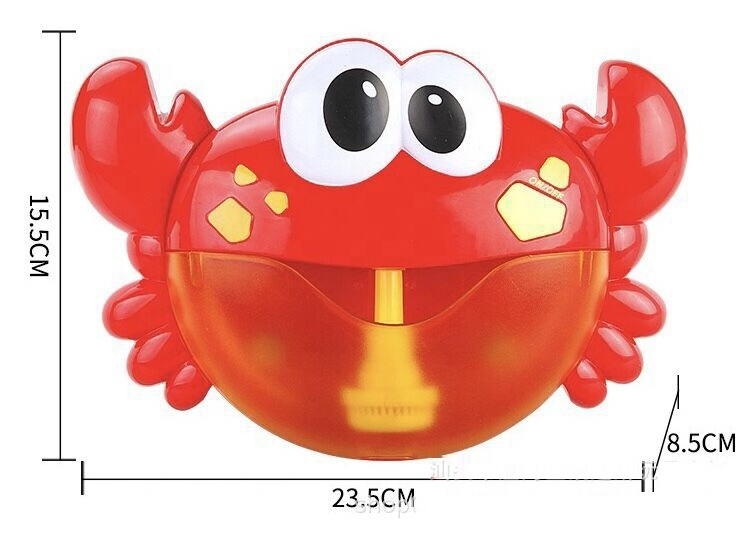 KK New Hot sale Battery Operated Bubble Crab Toys with music; New Creative Bath Toys;Crab Bubble Bath Maker for Bathtub,Bath toy