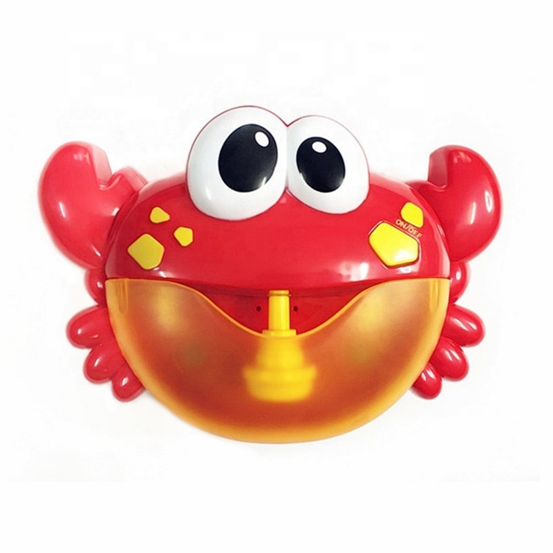 KK New Hot sale Battery Operated Bubble Crab Toys with music; New Creative Bath Toys;Crab Bubble Bath Maker for Bathtub,Bath toy