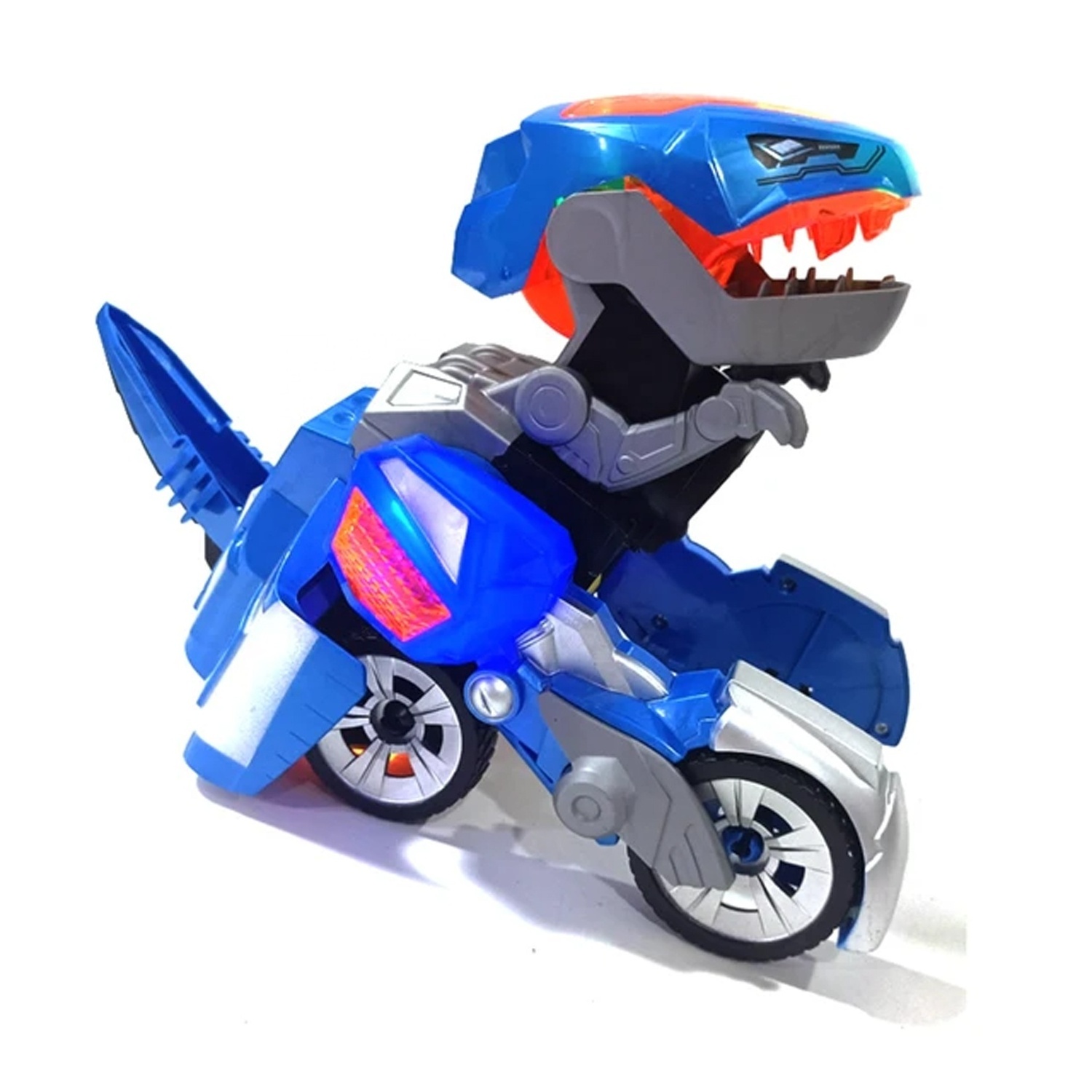 KK NEW Automatic Battery Operated Transforming Dinosaur Car Toy with Lights And Music,Electric Deformation Dino Vehicle Truck