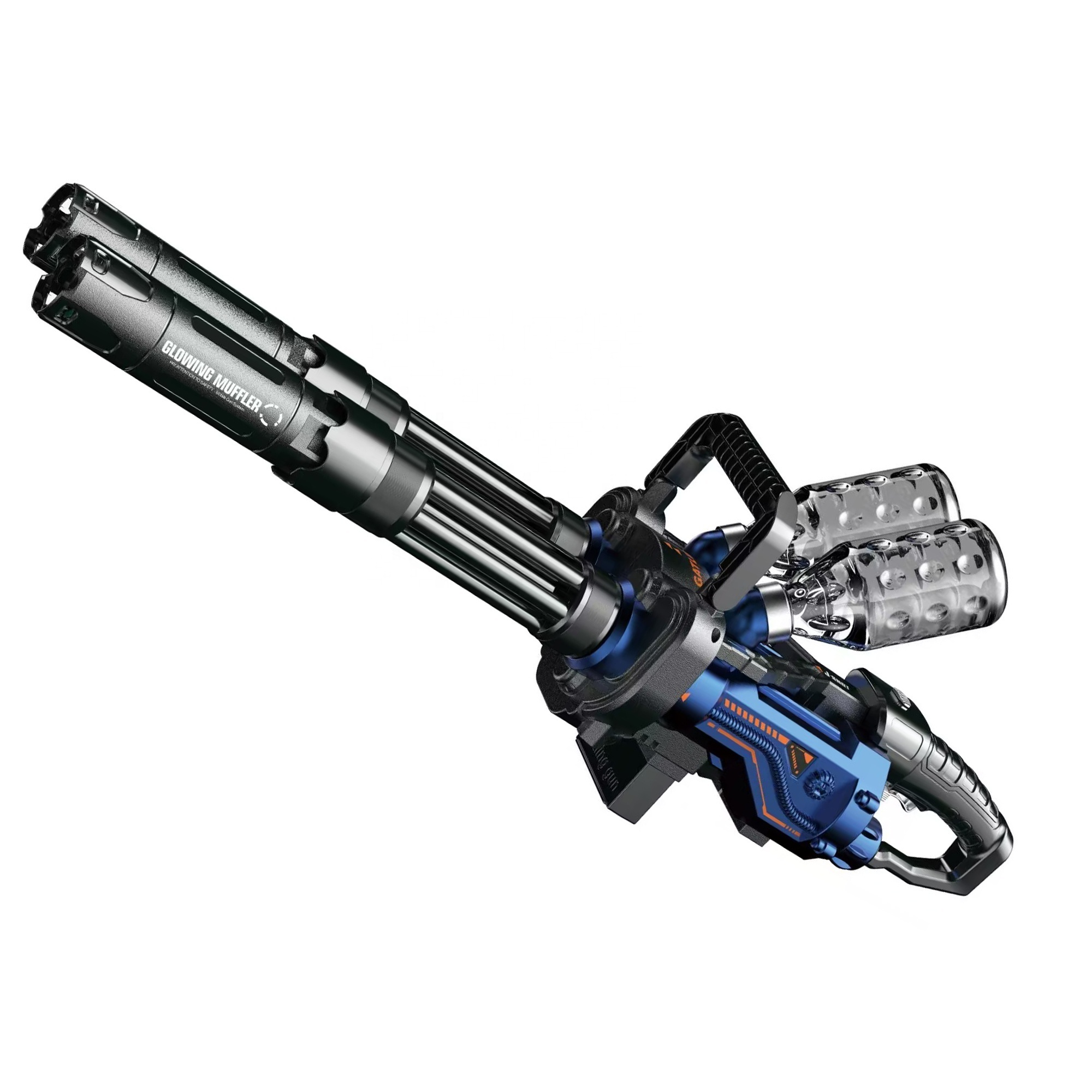 NEW Gatling Large Electric Automatic Gel Blaster Gun with Double barrel,Gatling Water Bomb Gun Toy,Outdoor Shooting Game Toy Gun