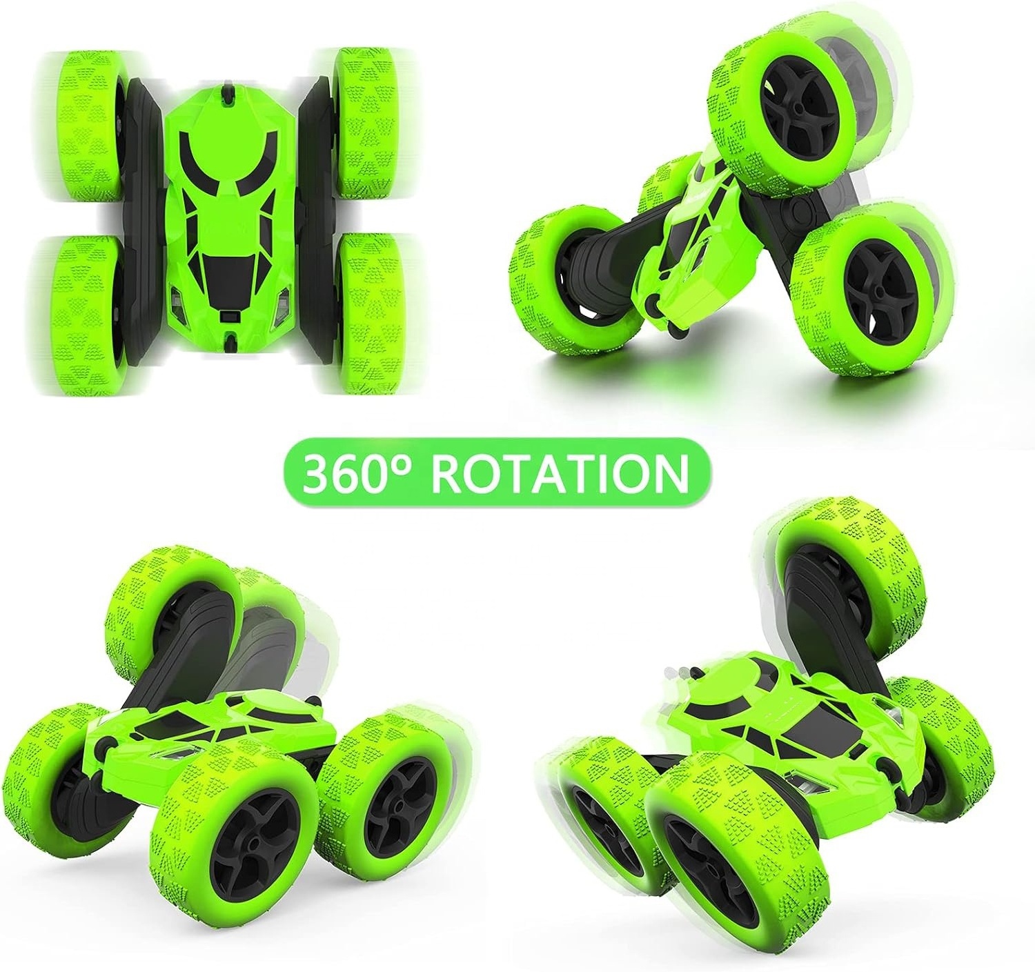 2024 New Double sided stunt rolling remote control car with Led Lighting Remote Control Car; remote control cars for children