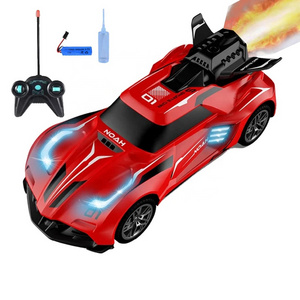 2024 New 1:20 High Speed Rc Drift Car Toy With Flashing Lights & Mist Spray,Fast Remote Control Car for Kids,Speedy Racing Cars