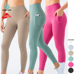 Wholesale High Quality Gym Leggings For Women Yoga Lycra Leggings With Pockets Scrunch Butt Leggings