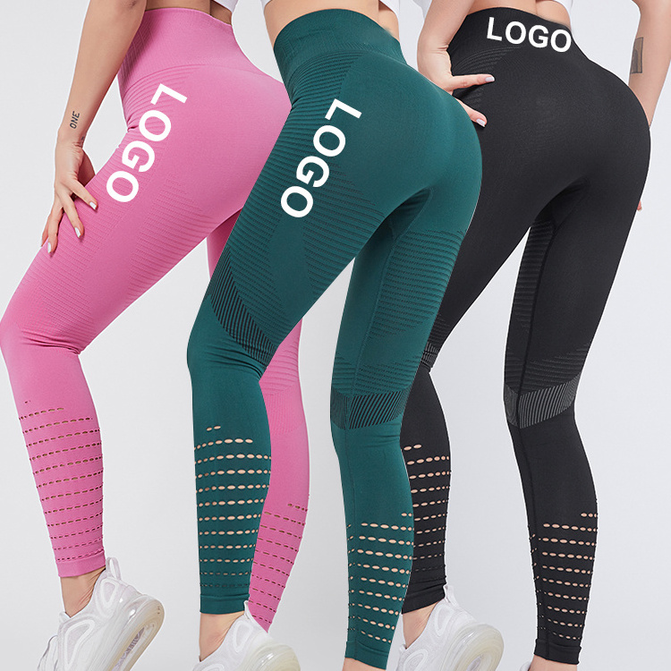 New 80 Nylon 20 Spandex Gym Legging for Women Fitness Butt Lifting Leggings Wear Seamless Leggings