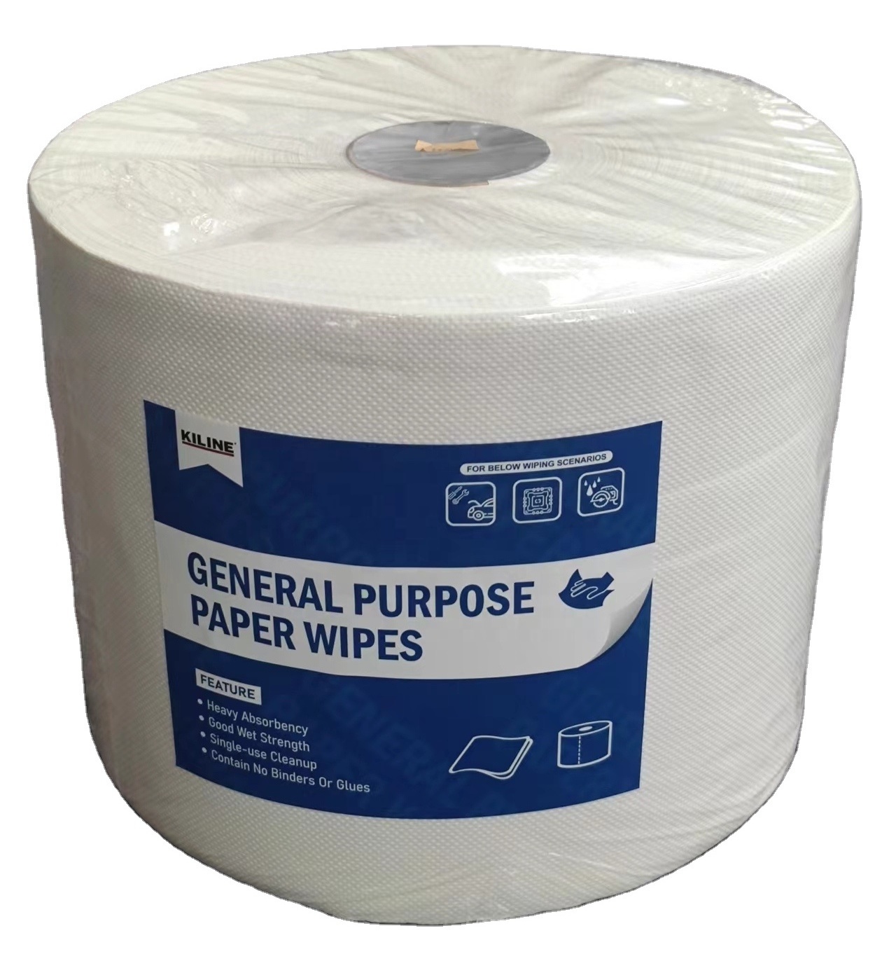 Hot sale Industrial wiping paper multi-purpose cleaning disposable towels mechanic wipe industrial jumbo roll wipes