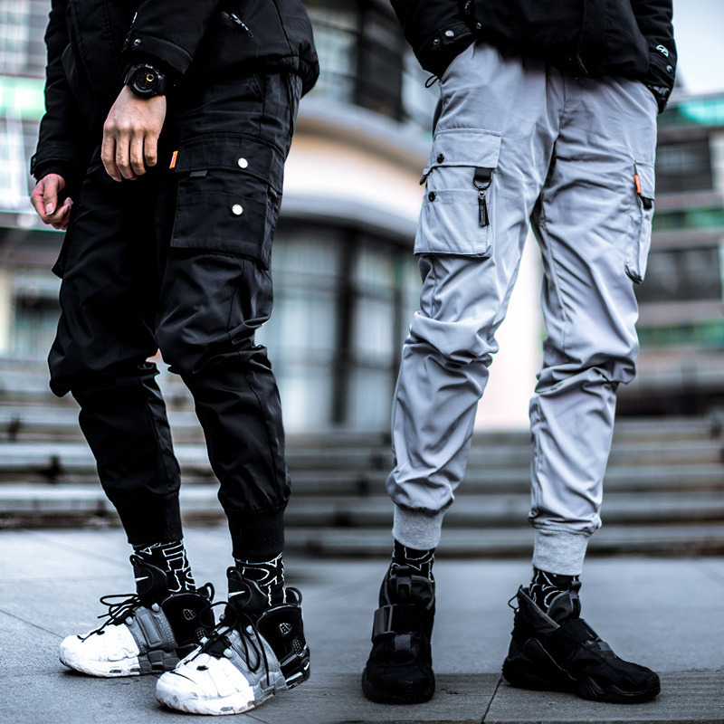 Killwinner street polyester simple solid sweatpants trend basic casual custom waterproof men jogger pants