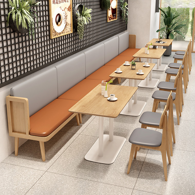 Commercial pub and restaurant furniture fast food cafe shop leather booth dining seating  chair and tables for sale