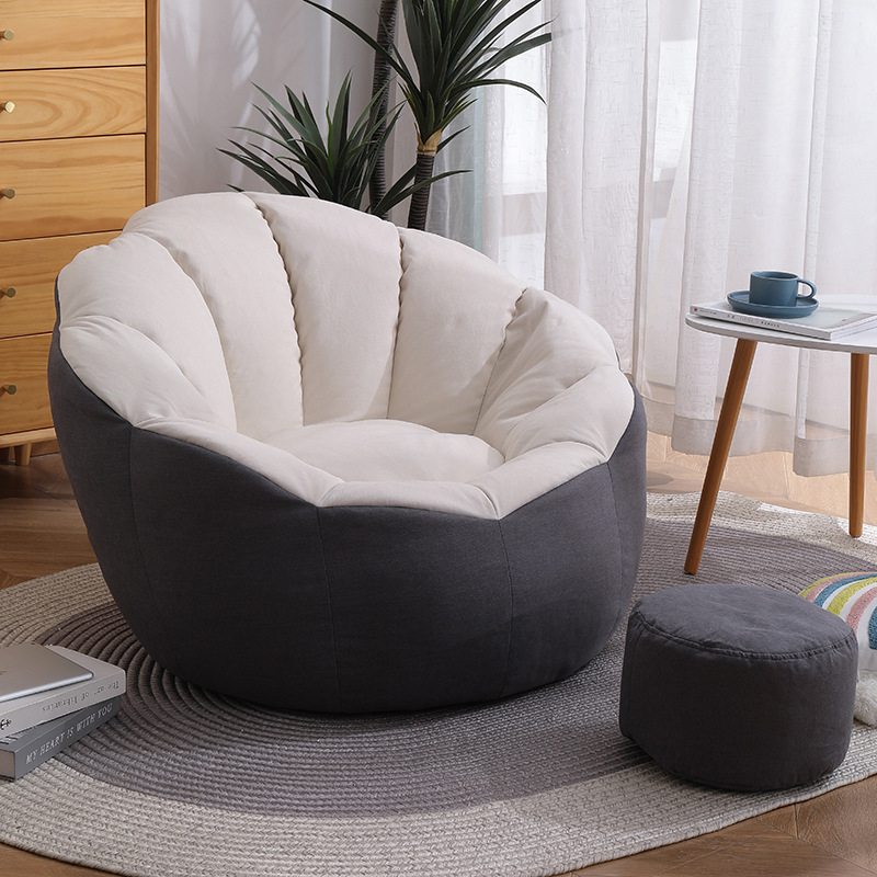 Modern Pumpkin Lazy sofa Beanbag chair small family balcony Tatami bedroom lazy reclining leisure chair indoor single sofa