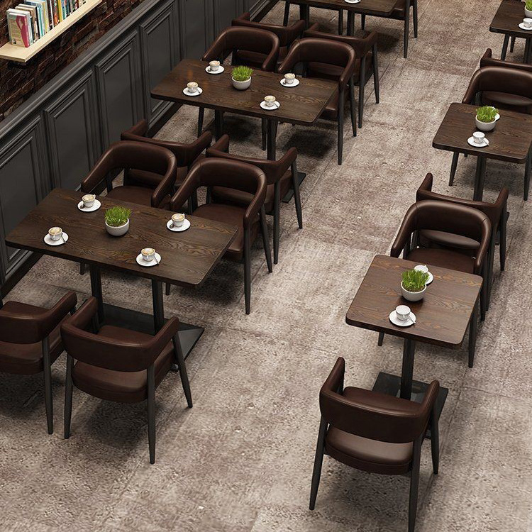 Restaurant leather booth seating chairs modern restaurant cafe chair sofa table set restaurant lounge furniture