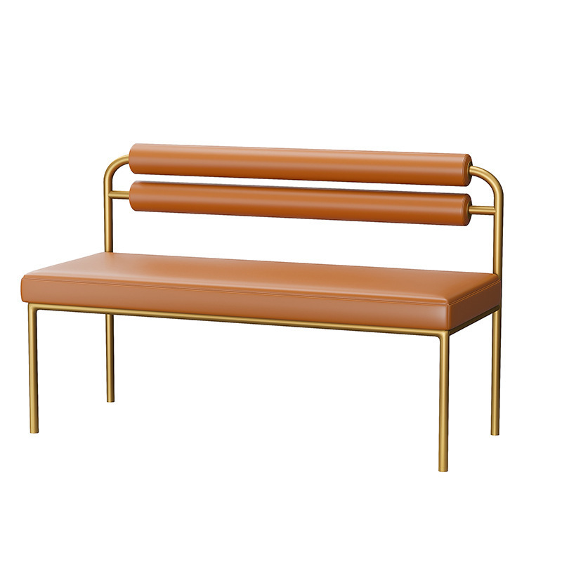 High quality sofa booth for restaurant sturdy and durable metal frame minimalist sofa booth sofa booth with leather cushion