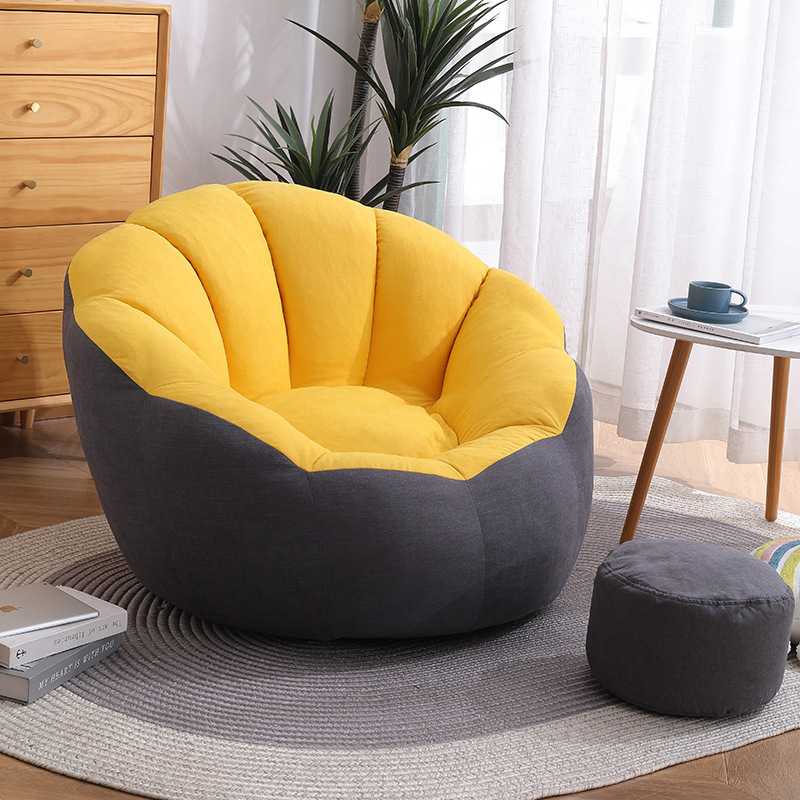 Modern Pumpkin Lazy sofa Beanbag chair small family balcony Tatami bedroom lazy reclining leisure chair indoor single sofa