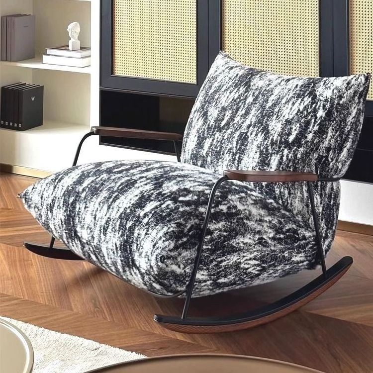 Relaxation Elevated Modern Leisure Chair Household Furniture Rocking Chair For Garden Bedroom Home