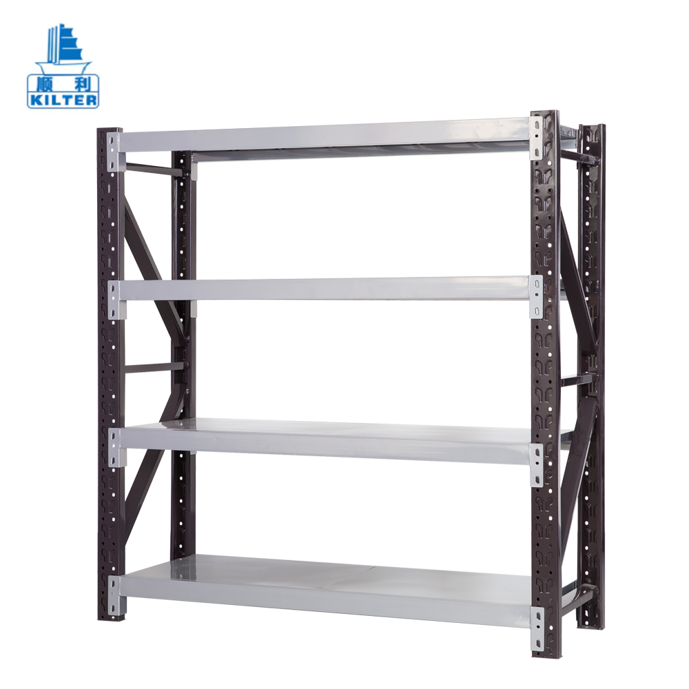 Storage 4 tier commercial adjustable metal steel wire rack heavy duty rolling warehouse industrial  stand shelving