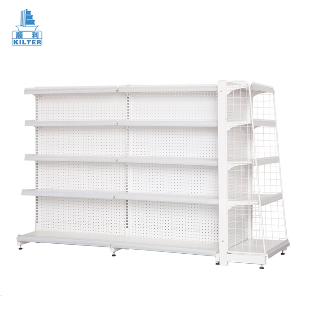 Best high quality adjustable steel and stainless grocery store display  gondola metal wire  supermarket stand shelf rack