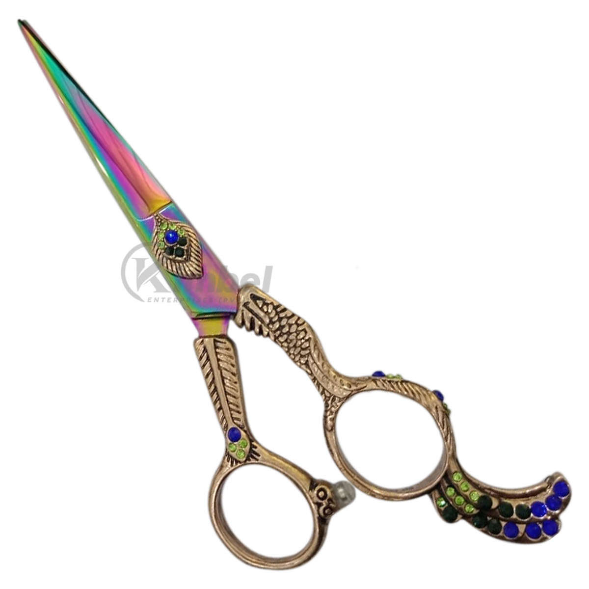 Titanium Barber Hairdressing Scissor Razor Sharp Edge Made Of Japanese Stainless Steel Scissors With Custom Label