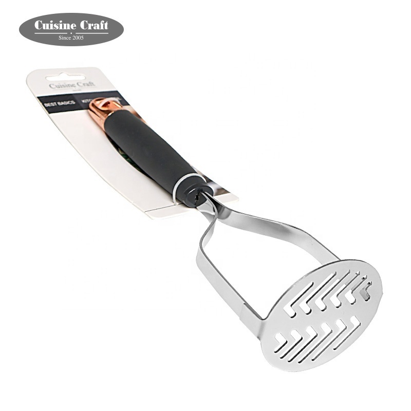 Kitchen vegetable tools stainless steel potato masher