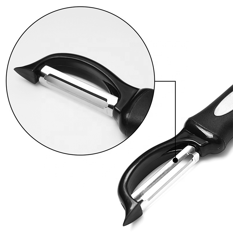 Hot selling home and kitchen fruit peeler stainless steel swivel blade potato peeler with soft grip