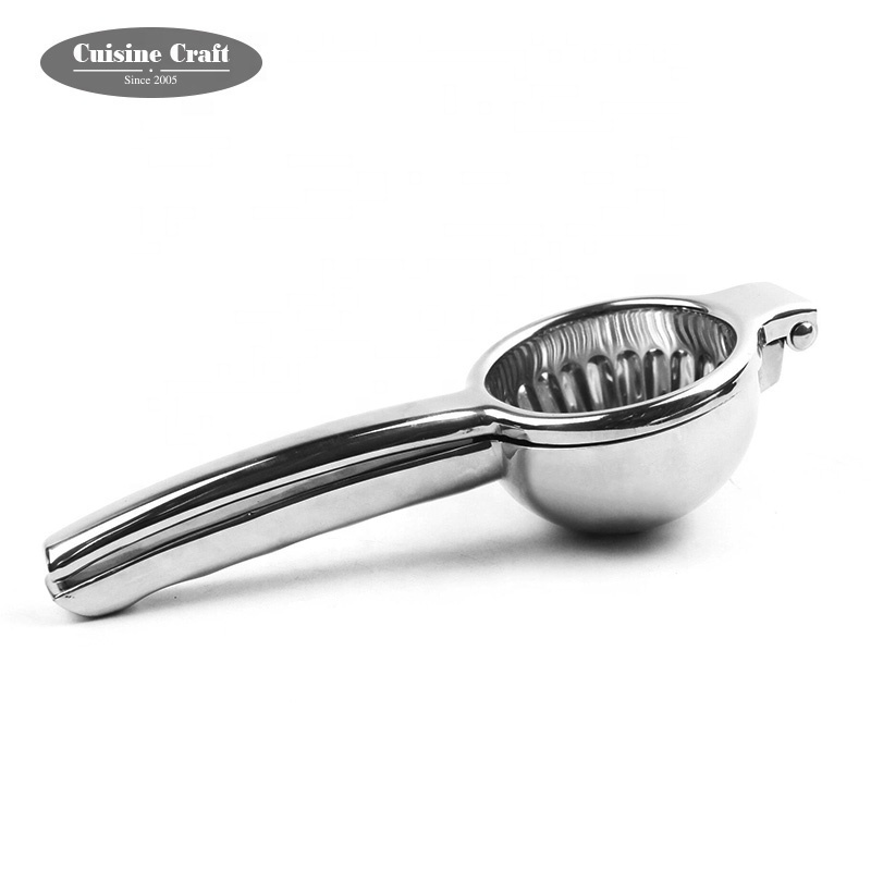 Heavy duty Kitchen gadgets and tools soft grip manual juicer press lemon squeezer stainless steel