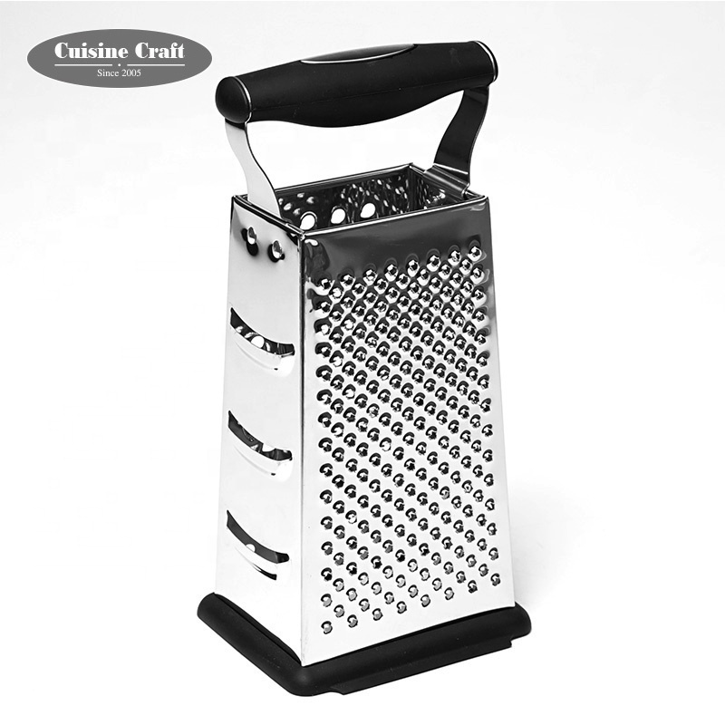 Amazon hot selling kitchen accessories 4 sides Stainless Steel Multi-purpose vegetable Cheese Box Grater