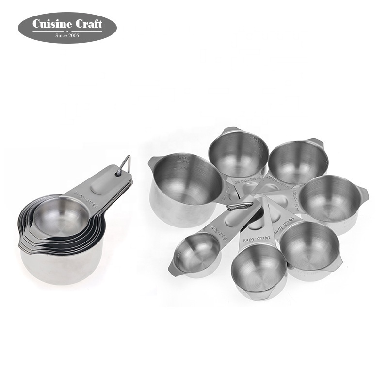 7 Piece Stainless Steel Measuring Cup And Measuring Spoon Set